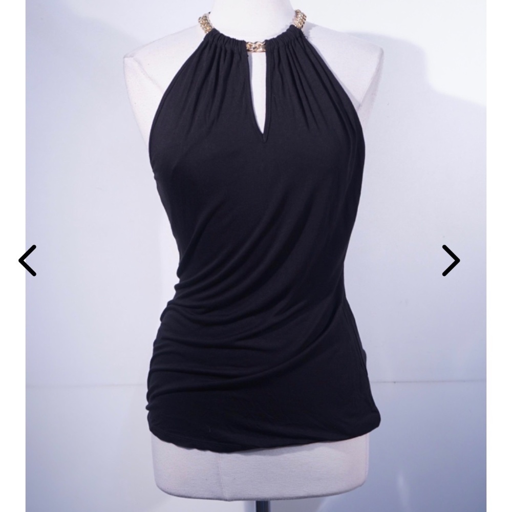 MICHAEL Michael Kors Black Halter Top